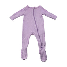 Load image into Gallery viewer, Girls Cotton On Baby, lilac ribbed stretch cotton zip coverall, FUC, size 000,  