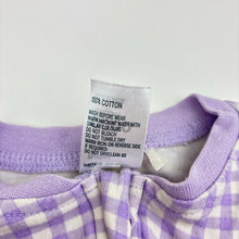 Load image into Gallery viewer, Girls Anko, check cotton zip coverall, gingham/check pattern, FUC, size 0000,  