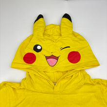 Load image into Gallery viewer, Unisex Pokémon, Pikachu yellow cotton hooded top, EUC, size 7,  