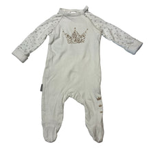 Load image into Gallery viewer, Girls blue banana, cream cotton coverall, GUC, size 00000,  