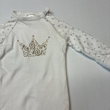Load image into Gallery viewer, Girls blue banana, cream cotton coverall, GUC, size 00000,  