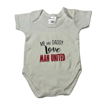 Load image into Gallery viewer, Unisex babywearuk, Manchester United cream cotton bodysuit, GUC, size 000,  
