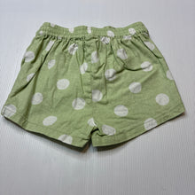 Load image into Gallery viewer, Girls Dymples, polka dot linen blend shorts, elasticated, GUC, size 1,  
