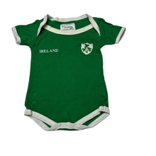 Load image into Gallery viewer, Unisex LANSDOWNE, green cotton IRELAND bodysuit, FUC, size 000-00,  