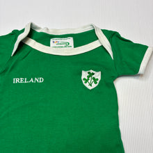 Load image into Gallery viewer, Unisex LANSDOWNE, green cotton IRELAND bodysuit, FUC, size 000-00,  