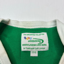 Load image into Gallery viewer, Unisex LANSDOWNE, green cotton IRELAND bodysuit, FUC, size 000-00,  