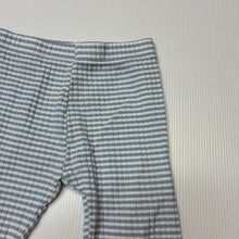 Load image into Gallery viewer, Unisex Dymples, striped stretch organic cotton leggings, elasticated, GUC, size 1,  