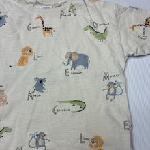 Load image into Gallery viewer, Unisex Zara, cotton t-shirt, animal alphabet, FUC, size 4-5,  