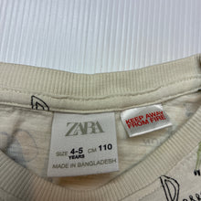 Load image into Gallery viewer, Unisex Zara, cotton t-shirt, animal alphabet, FUC, size 4-5,  