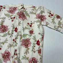Load image into Gallery viewer, Girls Baby Berry, floral cotton zip coverall, GUC, size 0000,  