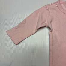 Load image into Gallery viewer, Girls pink, cotton long sleeve bodysuit, FUC, size 00,  