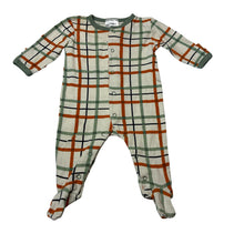 Load image into Gallery viewer, Unisex Baby Baby, check cotton coverall, GUC, size 000,  