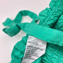 Load image into Gallery viewer, Girls Anko, green cotton floral broderie dress, *marks back skirt*, FUC, size 5, L: 64cm