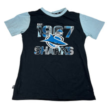 Load image into Gallery viewer, Boys NRL, Cronulla Sharks cotton t-shirt, FUC, size 10,  