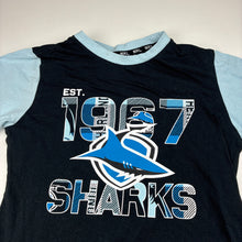 Load image into Gallery viewer, Boys NRL, Cronulla Sharks cotton t-shirt, FUC, size 10,  