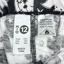 Load image into Gallery viewer, Unisex KID, Halloween pyjama shorts, elasticated, wash fade, FUC, size 12,  