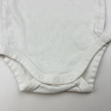 Load image into Gallery viewer, Unisex Anko, white cotton pointelle bodysuit, GUC, size 0000,  