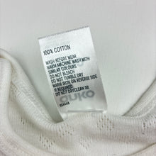 Load image into Gallery viewer, Unisex Anko, white cotton pointelle bodysuit, GUC, size 0000,  
