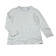 Load image into Gallery viewer, Unisex AUSTRALIAN COTTON, plain white cotton long sleeve t-shirt, GUC, size 2,  