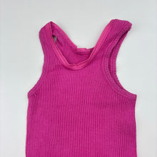 Load image into Gallery viewer, Girls Bonds, pink cotton ribbed singlet, GUC, size 0,  