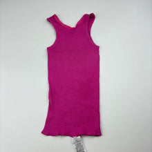 Load image into Gallery viewer, Girls Bonds, pink cotton ribbed singlet, GUC, size 0,  