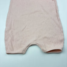Load image into Gallery viewer, Girls Baby Berry, pink stretch cotton ribbed romper, EUC, size 1,  