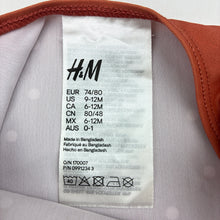 Load image into Gallery viewer, Girls H&amp;M, rust swim one-piece, polka dots, EUC, size 0-1,  