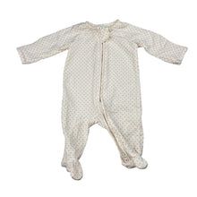 Load image into Gallery viewer, Girls Target, cream stretch organic cotton zip coverall, EUC, size 0000,  