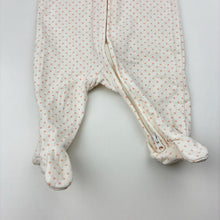 Load image into Gallery viewer, Girls Target, cream stretch organic cotton zip coverall, EUC, size 0000,  
