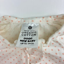 Load image into Gallery viewer, Girls Target, cream stretch organic cotton zip coverall, EUC, size 0000,  