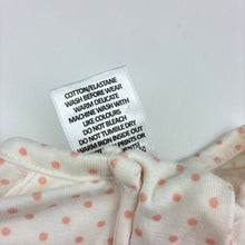 Load image into Gallery viewer, Girls Target, cream stretch organic cotton zip coverall, EUC, size 0000,  