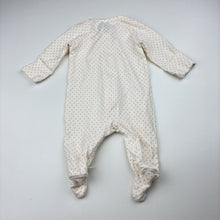 Load image into Gallery viewer, Girls Target, cream stretch organic cotton zip coverall, EUC, size 0000,  