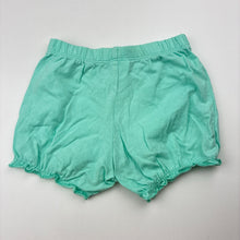 Load image into Gallery viewer, Girls Target, turquoise cotton bloomers, elasticated, EUC, size 00,  