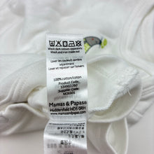 Load image into Gallery viewer, Unisex Mamas &amp; Papas, white cotton bodysuit, EUC, size 00000-0000,  