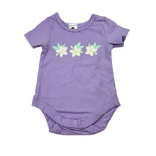 Load image into Gallery viewer, Girls Dymples, purple stretch cotton bodysuit, EUC, size 000,  