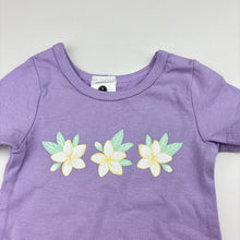 Load image into Gallery viewer, Girls Dymples, purple stretch cotton bodysuit, EUC, size 000,  