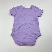 Load image into Gallery viewer, Girls Dymples, purple stretch cotton bodysuit, EUC, size 000,  