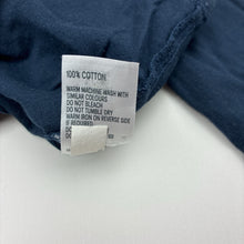 Load image into Gallery viewer, Unisex Anko, plain navy cotton long sleeve t-shirt, GUC, size 1,  