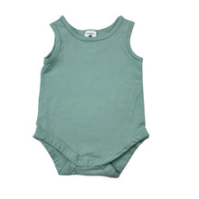 Load image into Gallery viewer, Unisex Dymples, mint stretch cotton singletsuit, GUC, size 00,  