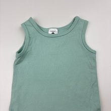 Load image into Gallery viewer, Unisex Dymples, mint stretch cotton singletsuit, GUC, size 00,  