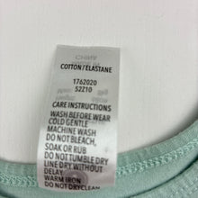 Load image into Gallery viewer, Unisex Dymples, mint stretch cotton singletsuit, GUC, size 00,  