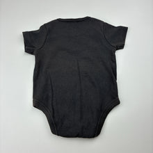 Load image into Gallery viewer, Unisex Anko, charcoal stretch cotton bodysuit, EUC, size 000,  