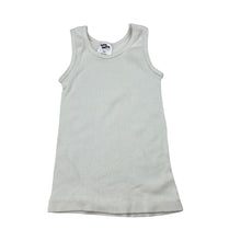 Load image into Gallery viewer, Unisex Baby Berry, white cotton ribbed singlet, EUC, size 00,  