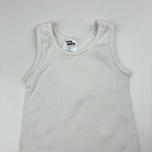 Load image into Gallery viewer, Unisex Baby Berry, white cotton ribbed singlet, EUC, size 00,  