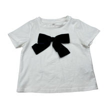 Load image into Gallery viewer, Girls SHEIN, white t-shirt, bow, GUC, size 2,  