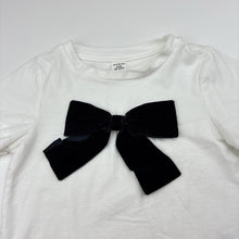 Load image into Gallery viewer, Girls SHEIN, white t-shirt, bow, GUC, size 2,  