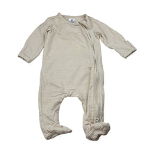 Load image into Gallery viewer, Unisex Target, striped stretch organic cotton zip coverall, EUC, size 0000,  