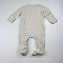 Load image into Gallery viewer, Unisex Target, striped stretch organic cotton zip coverall, EUC, size 0000,  