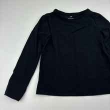Load image into Gallery viewer, Unisex H&amp;M, black long sleeve t-shirt, EUC, size 5-6,  