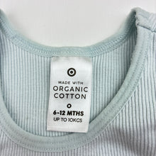 Load image into Gallery viewer, Unisex Target, blue organic cotton singlet, GUC, size 0,  